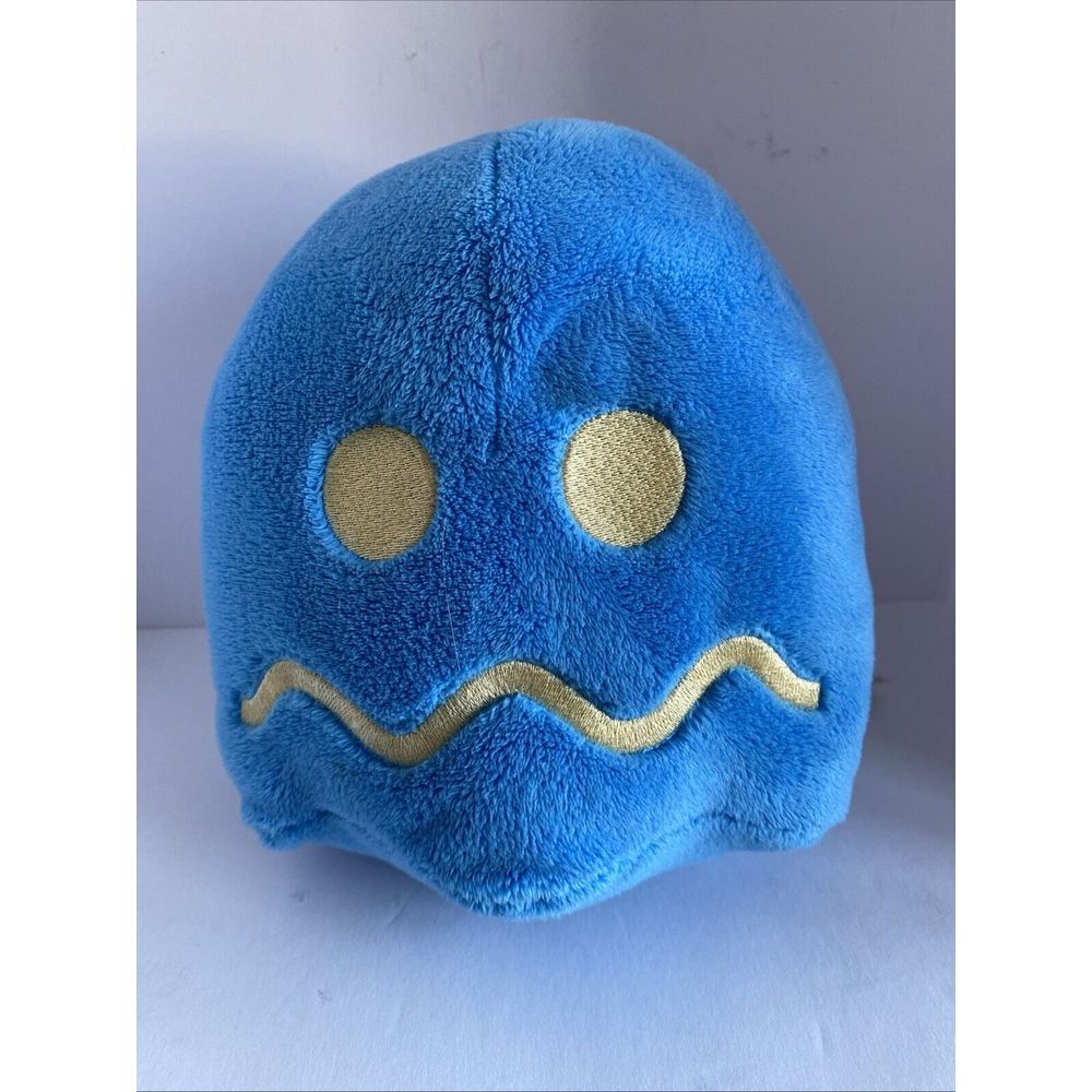 2020 Toy Factory Ms Pac Man Pellet Blue Ghost Plush 7in. Bandai Namco